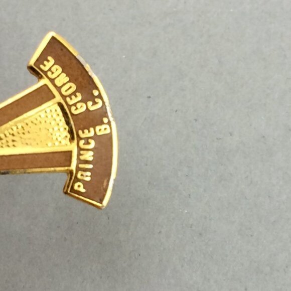 Vintage Prince George Mr PG BC Enamel Lapel Pin British Columbia Canada AS IS - Picture 10 of 13